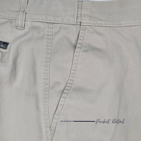 M&S KHAKIS / BEIGE CHINO PANTS FOR MEN - Picture 6 of 8